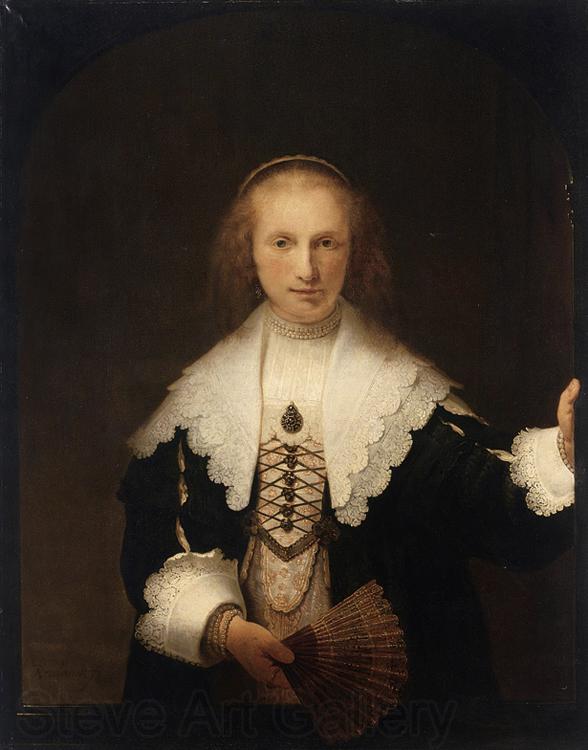 REMBRANDT Harmenszoon van Rijn Portrait of Agatha Bas (mk33) Norge oil painting art